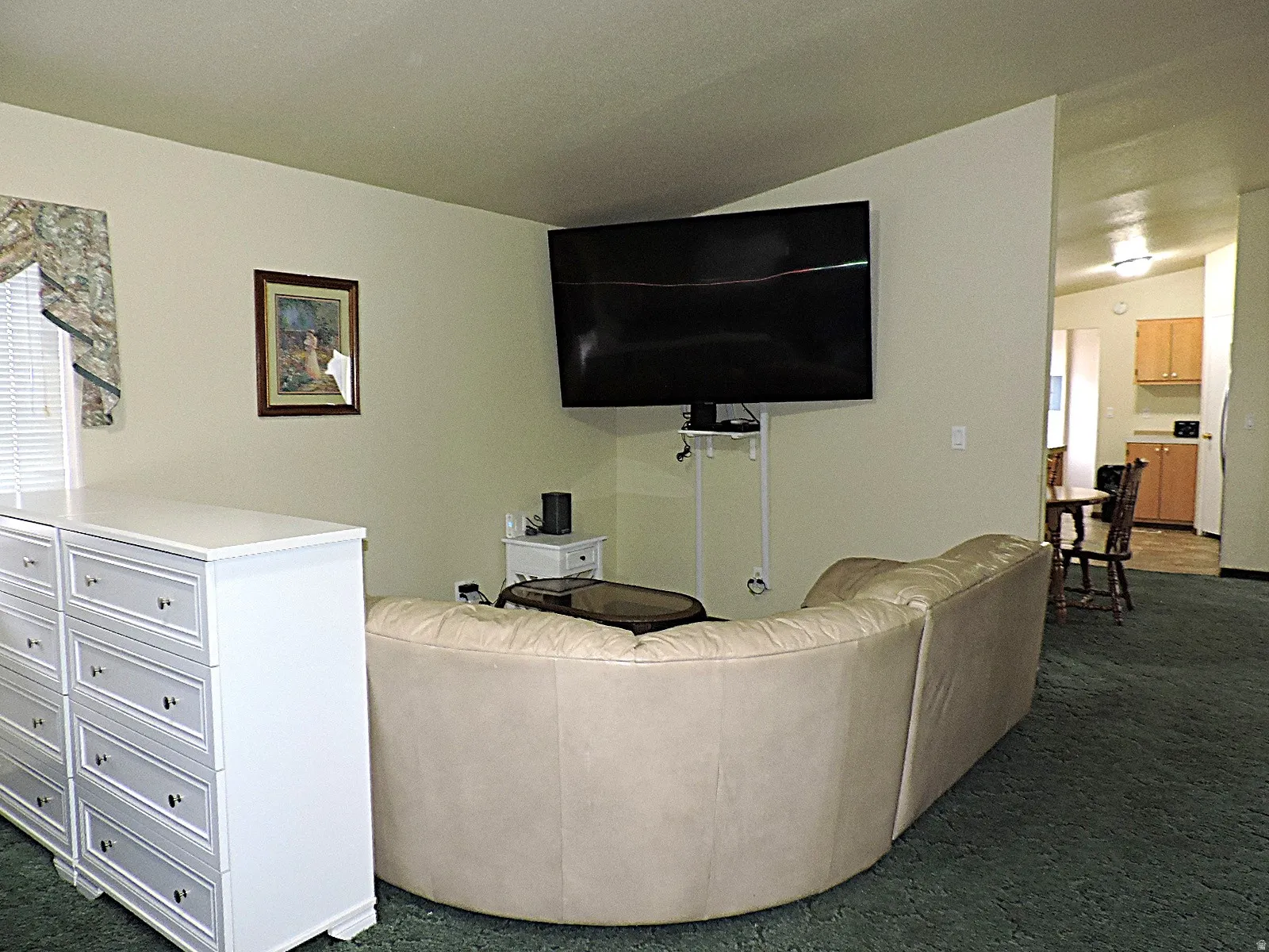 Large living area in owner/manager home