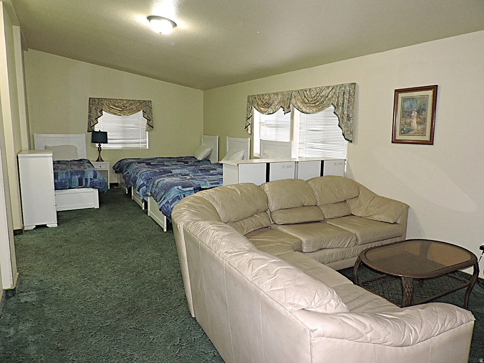 Large living area in owner/manager home