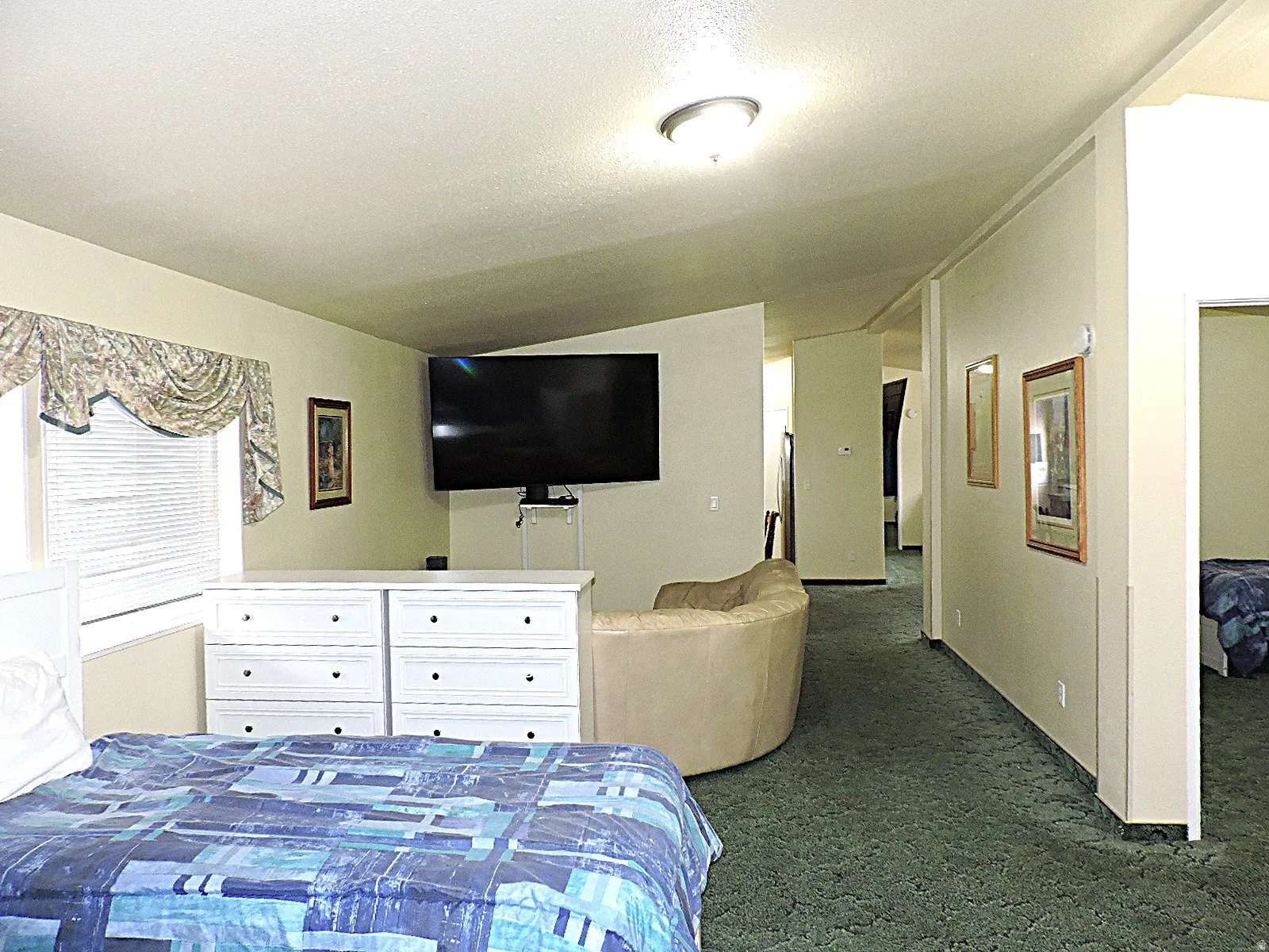 Large living area in owner/manager home