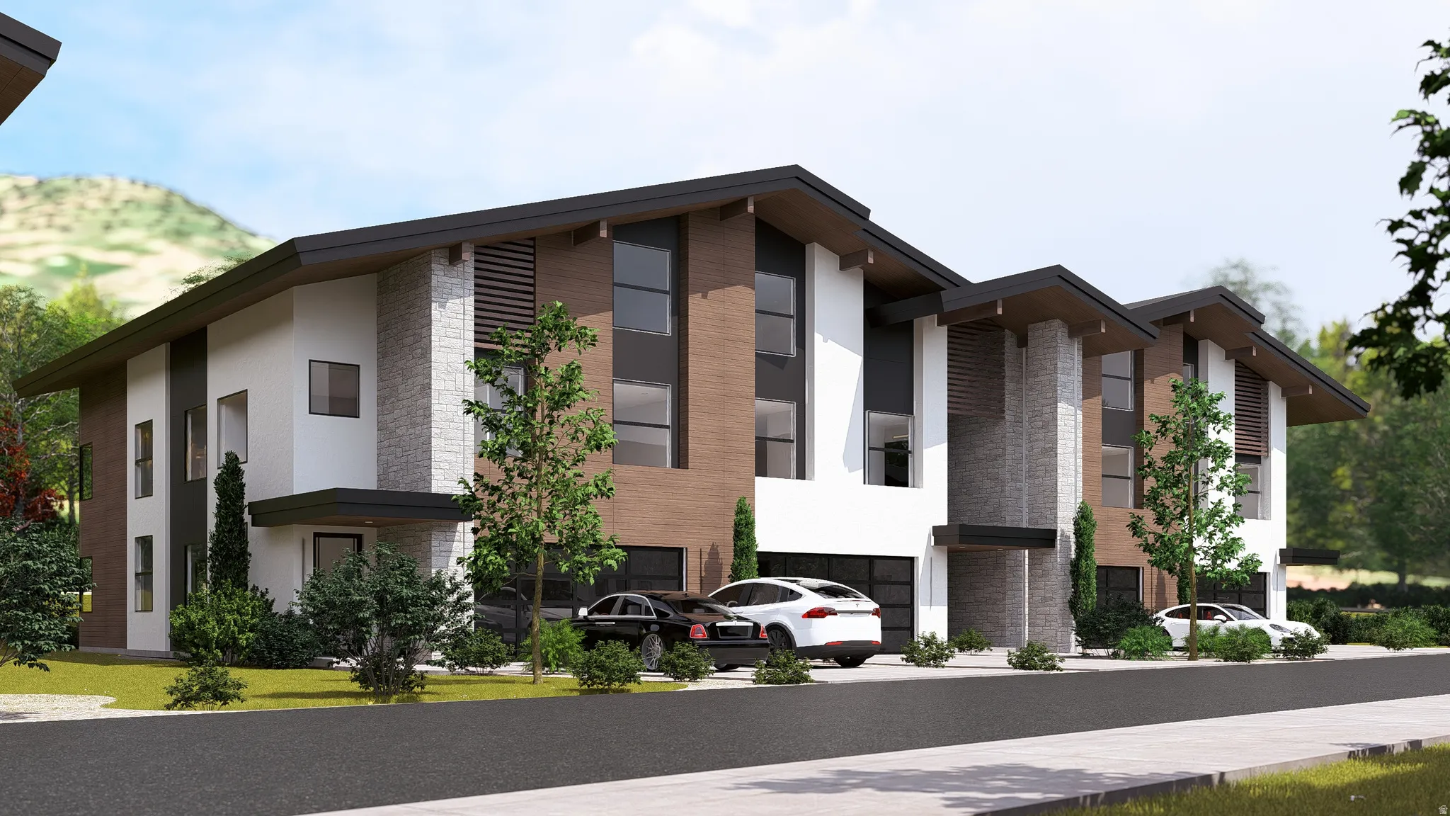 View of front of house featuring stucco siding