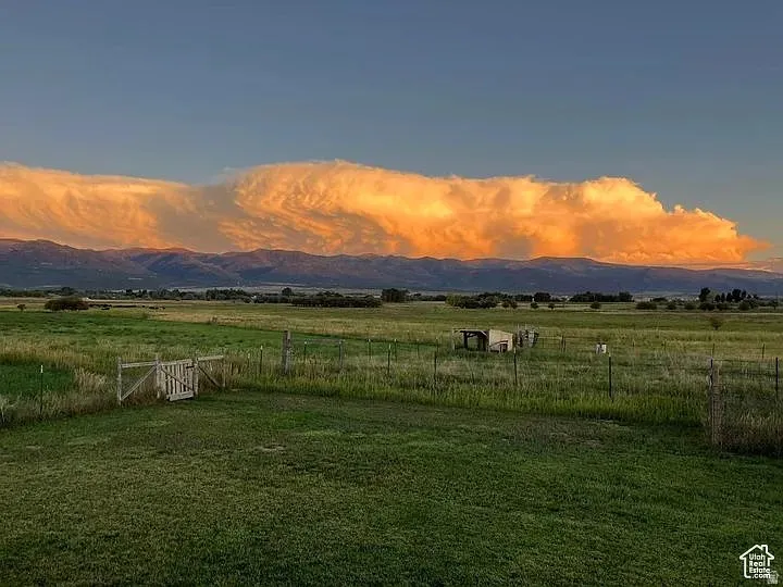 Mountain view featuring rural landscape