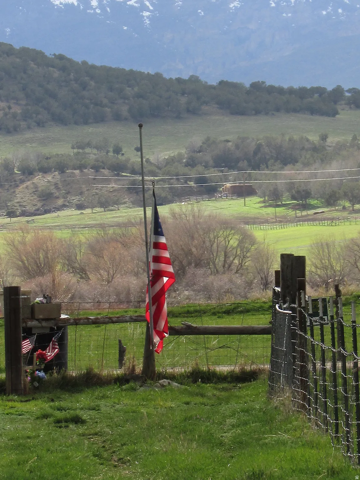 View of yard featuring a view of countryside