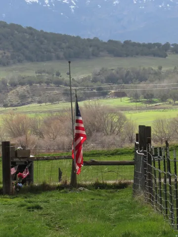 View of yard featuring a view of countryside
