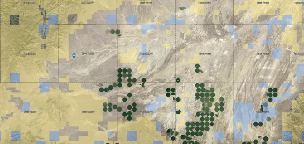 Map / location with property boundaries highlighted