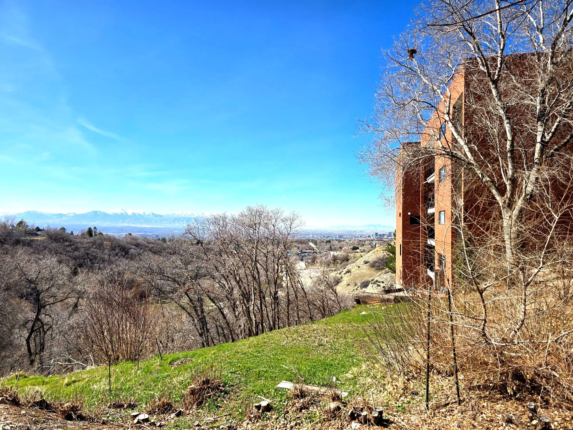 Valley views from building