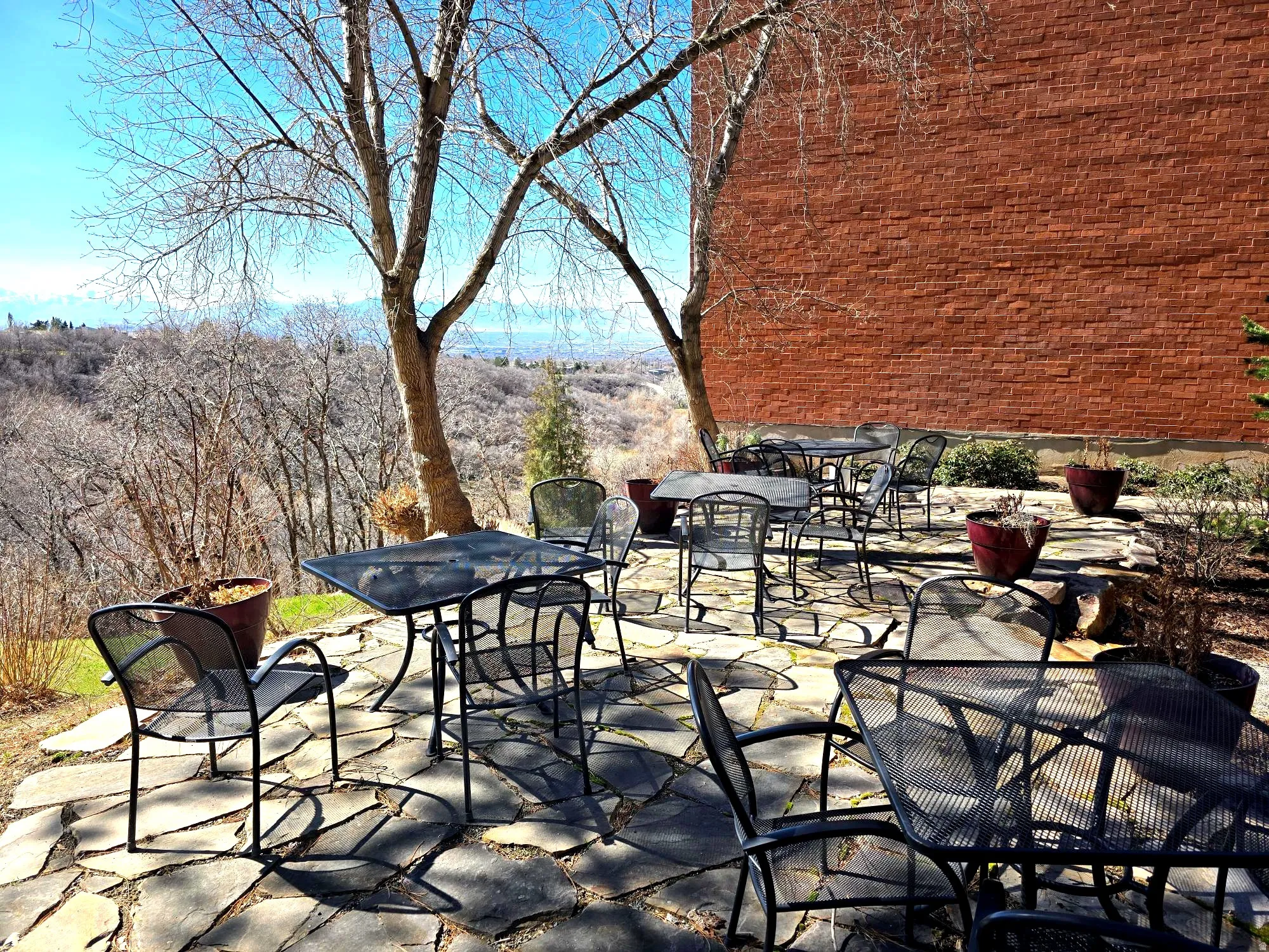 View of patio / terrace featuring outdoor dining space - just steps away from sliding glass door.