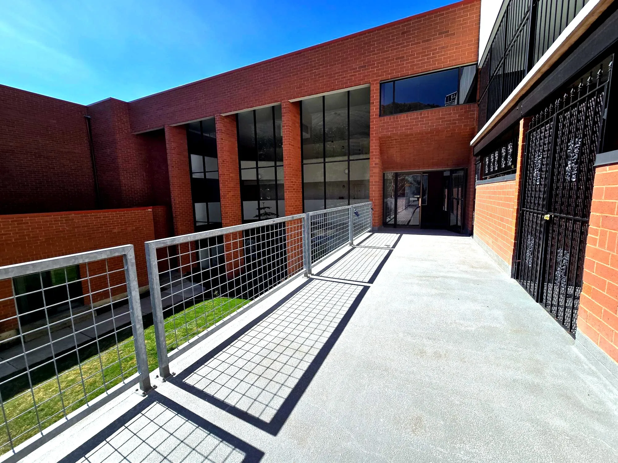 Walkway leading to the Main Entry.