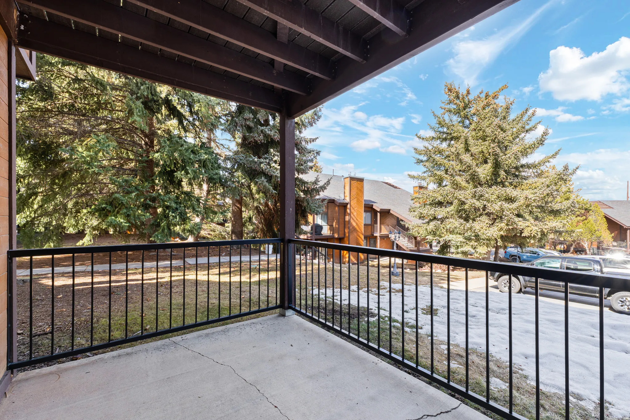 Balcony with a residential view