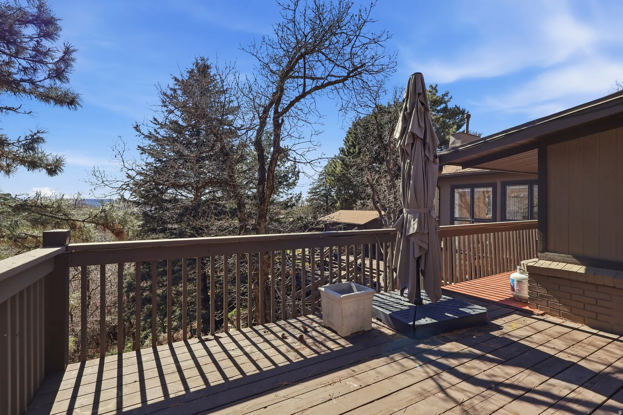 View of wooden terrace