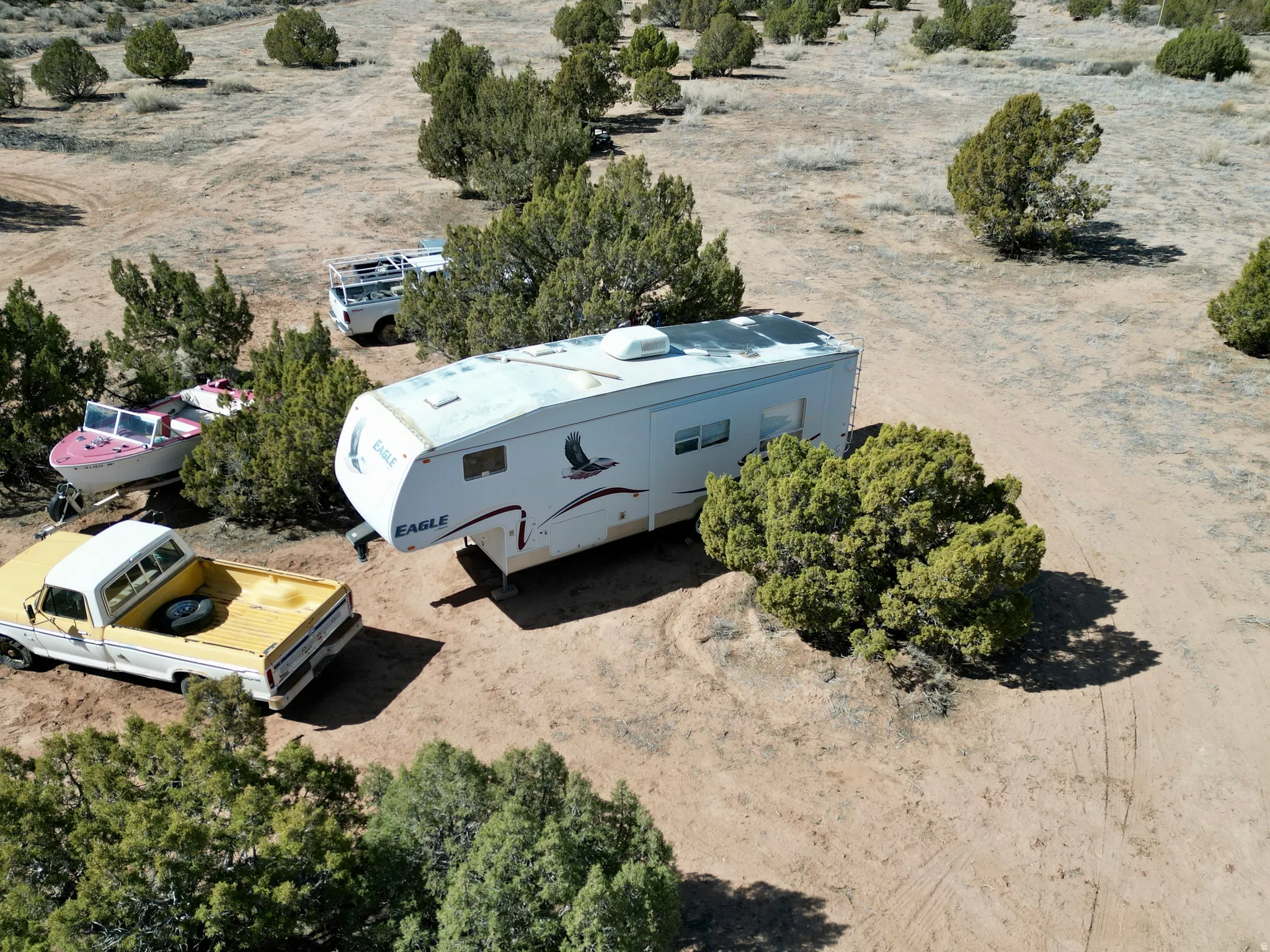 View of rural area with a desert landscape