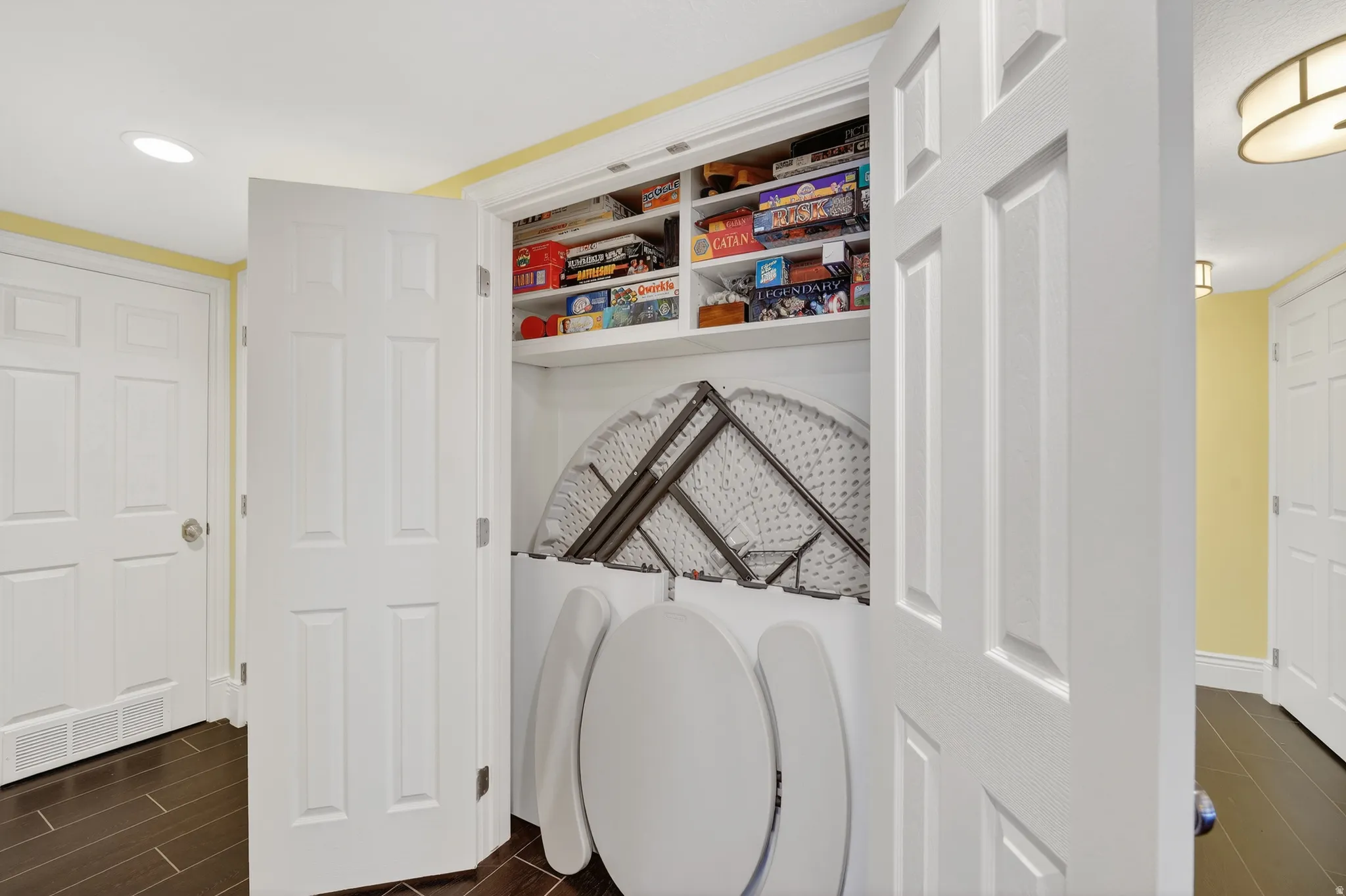 Table storage closet
