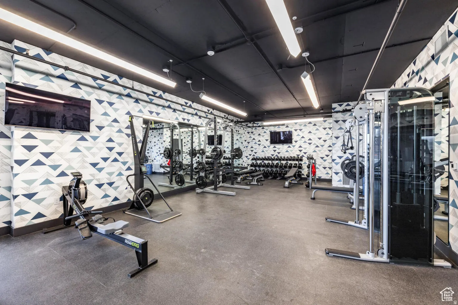 View of workout area