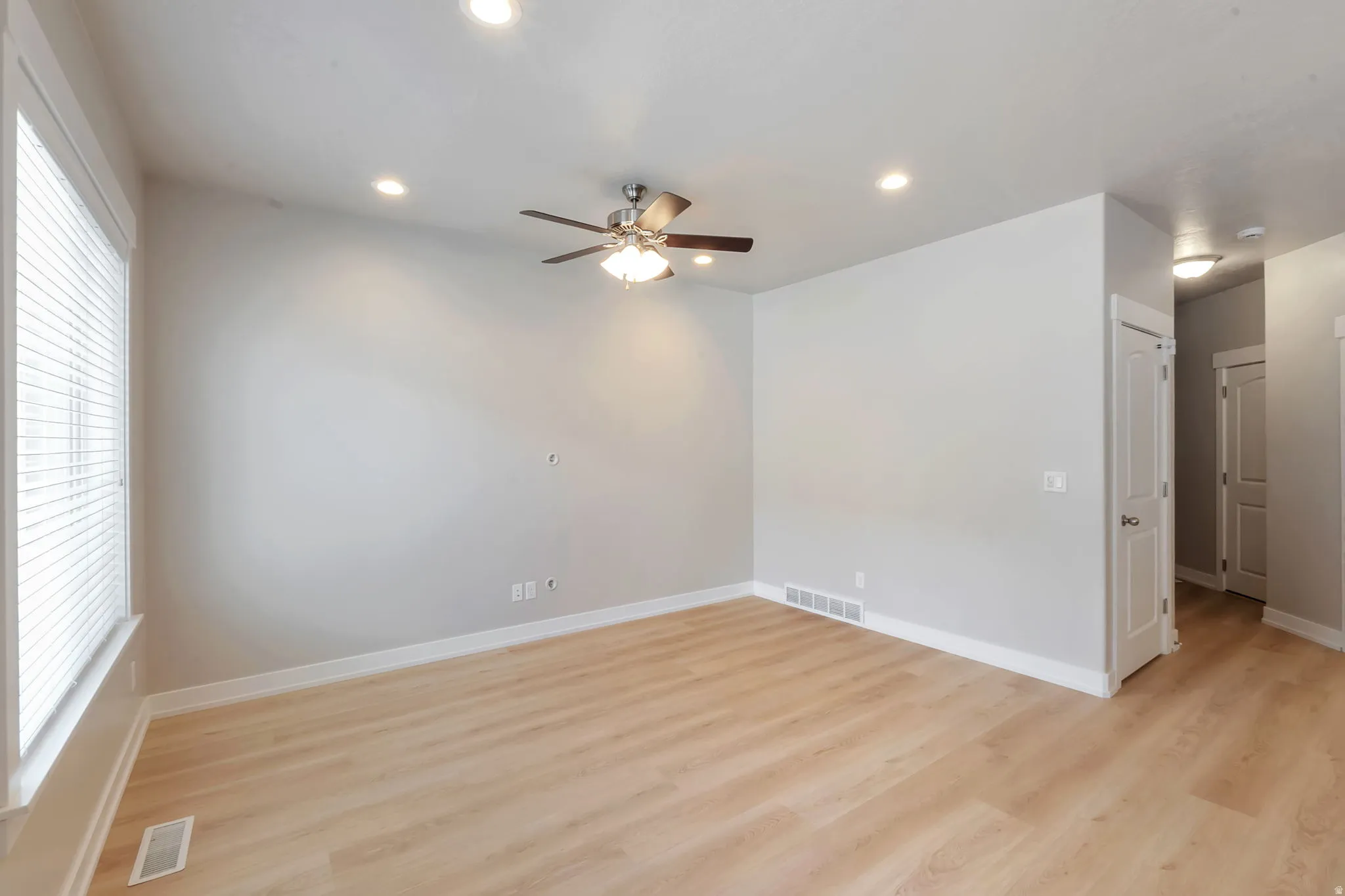 Living room/Family room with new LVP flooring
