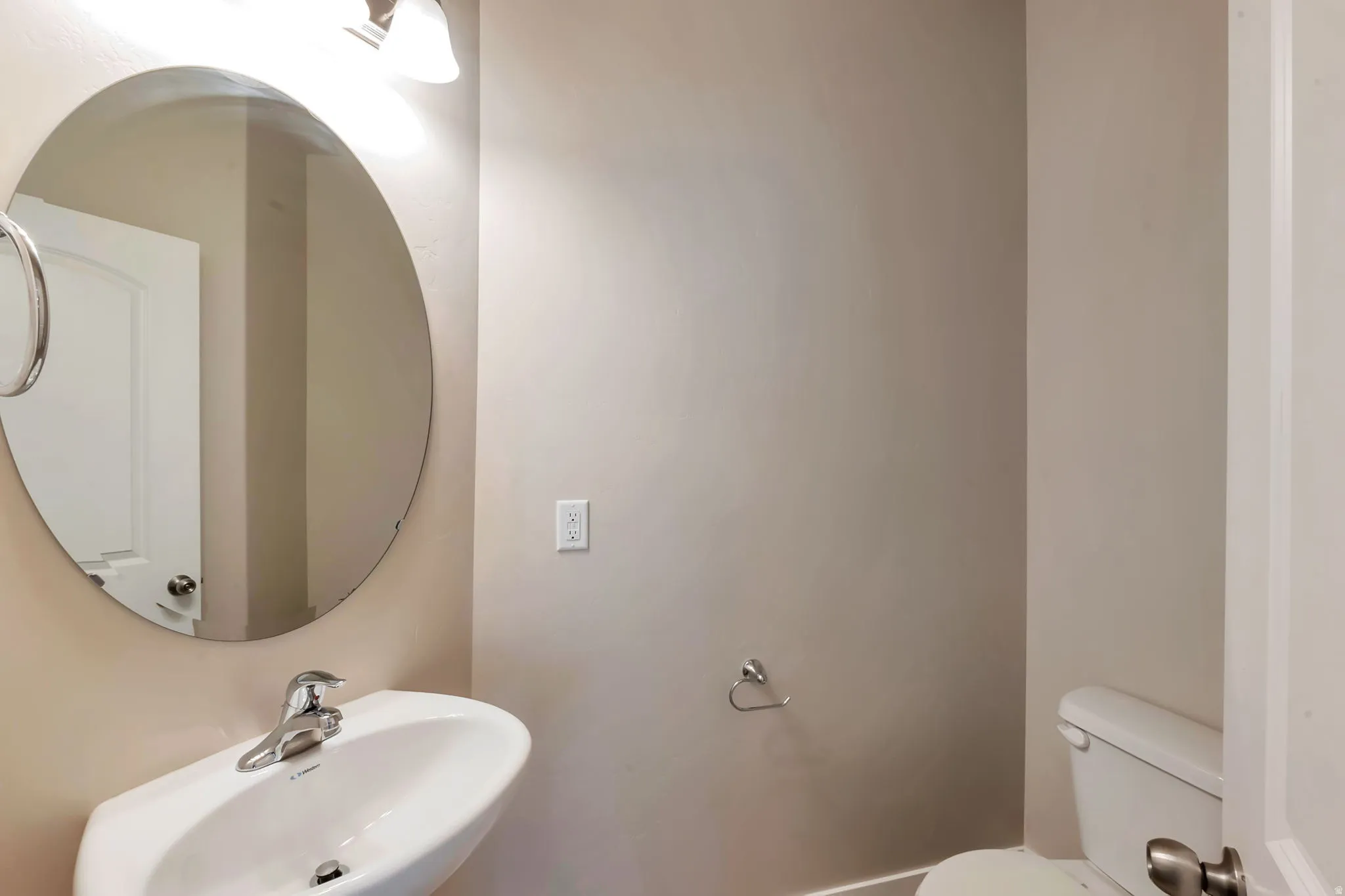 Main floor half bathroom