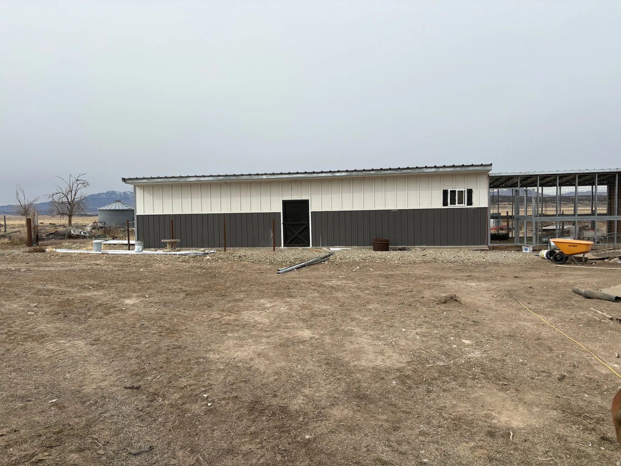 View of pole building