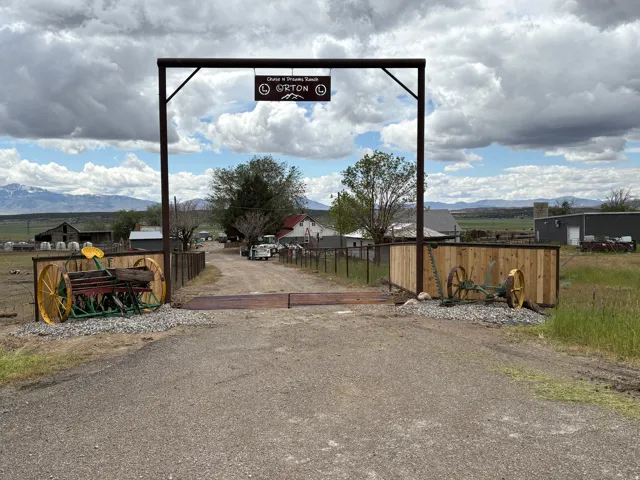 View of street with a mountain view