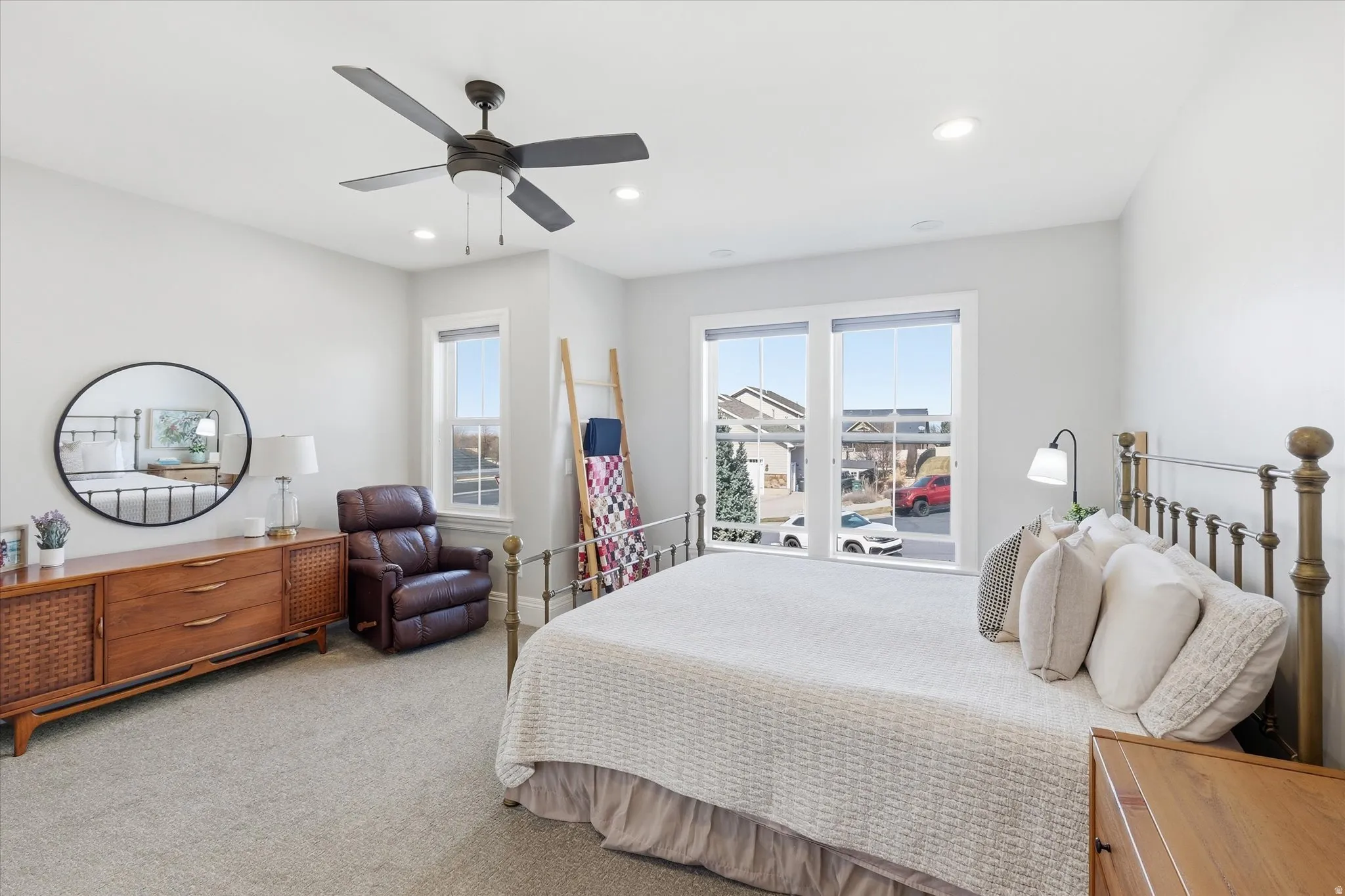 Primary Bedroom on Main Floor with tons of privacy and space.