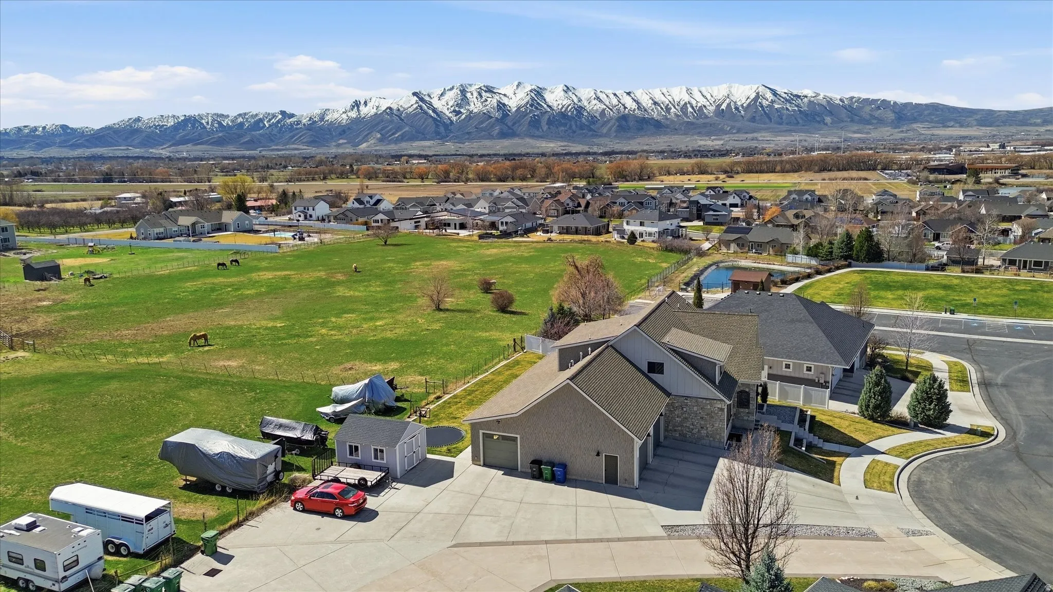 East side Driveway with extra parking and 12 x 16 storage shed