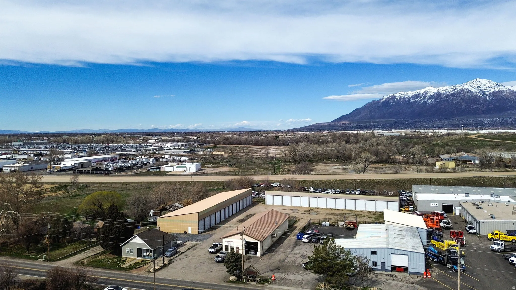 Bird's eye view of mountains