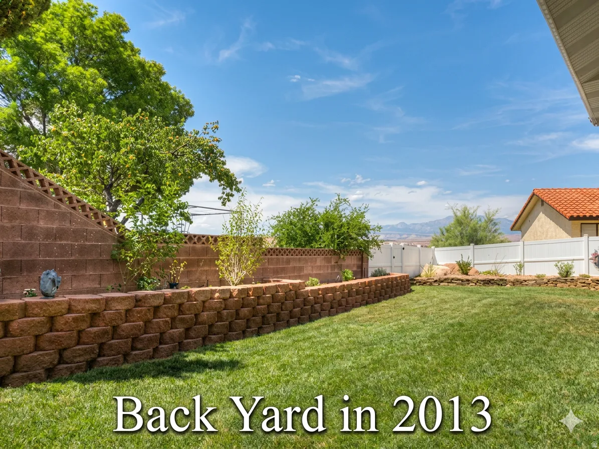 Backyard in 2013