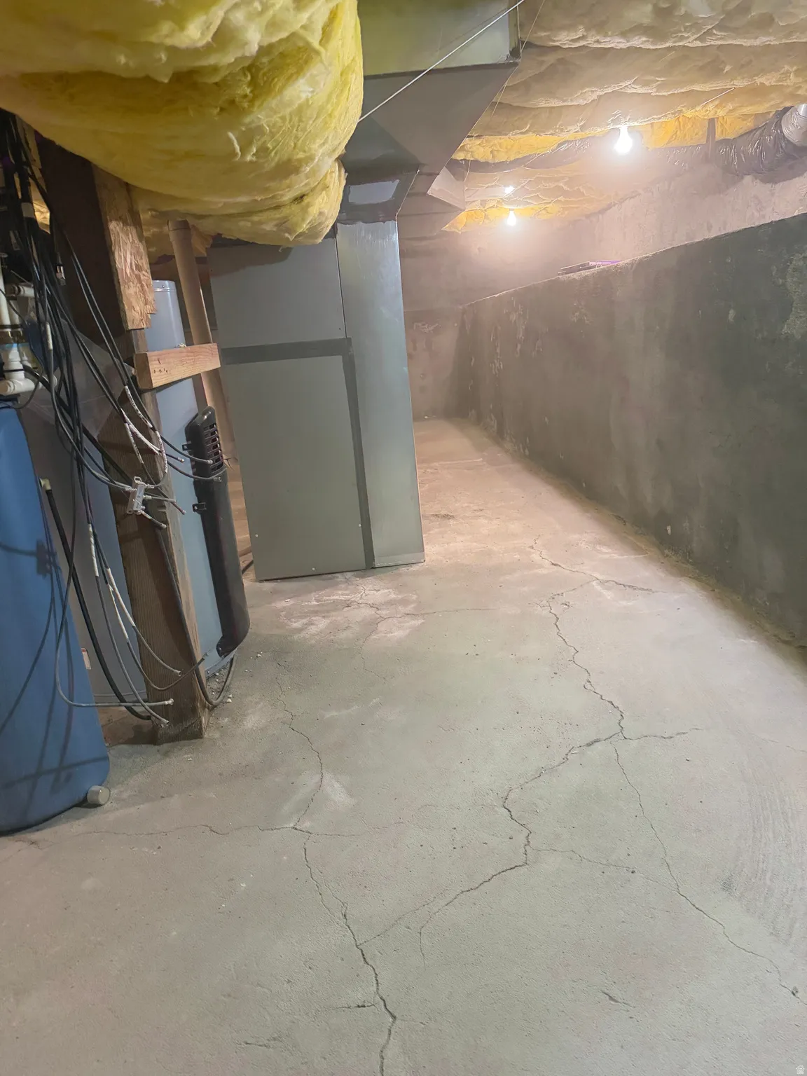 View of unfinished below grade area