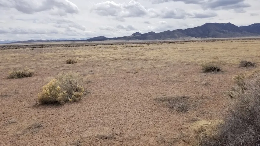 Mountain view with a desert landscape and rural landscape
