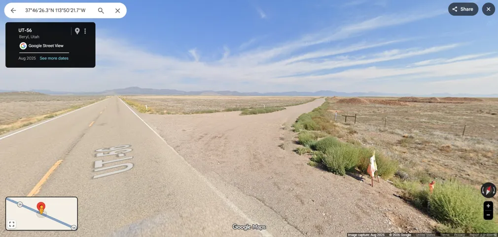 Turn at Hwy56 and 8000 west
