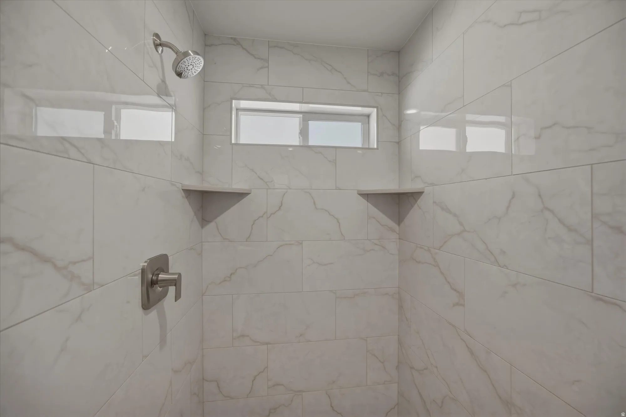 Tiled shower