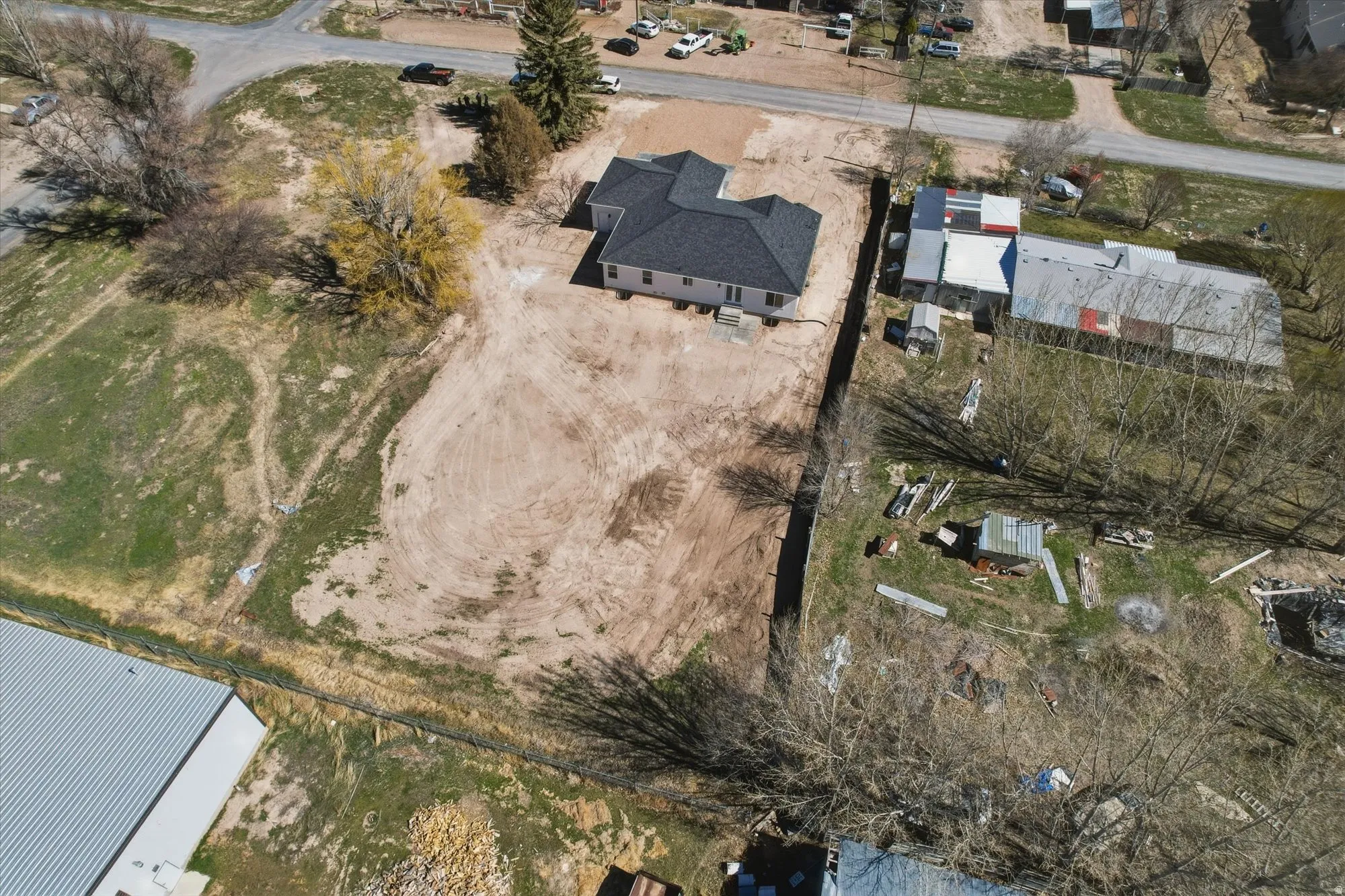 Aerial overview of property's location