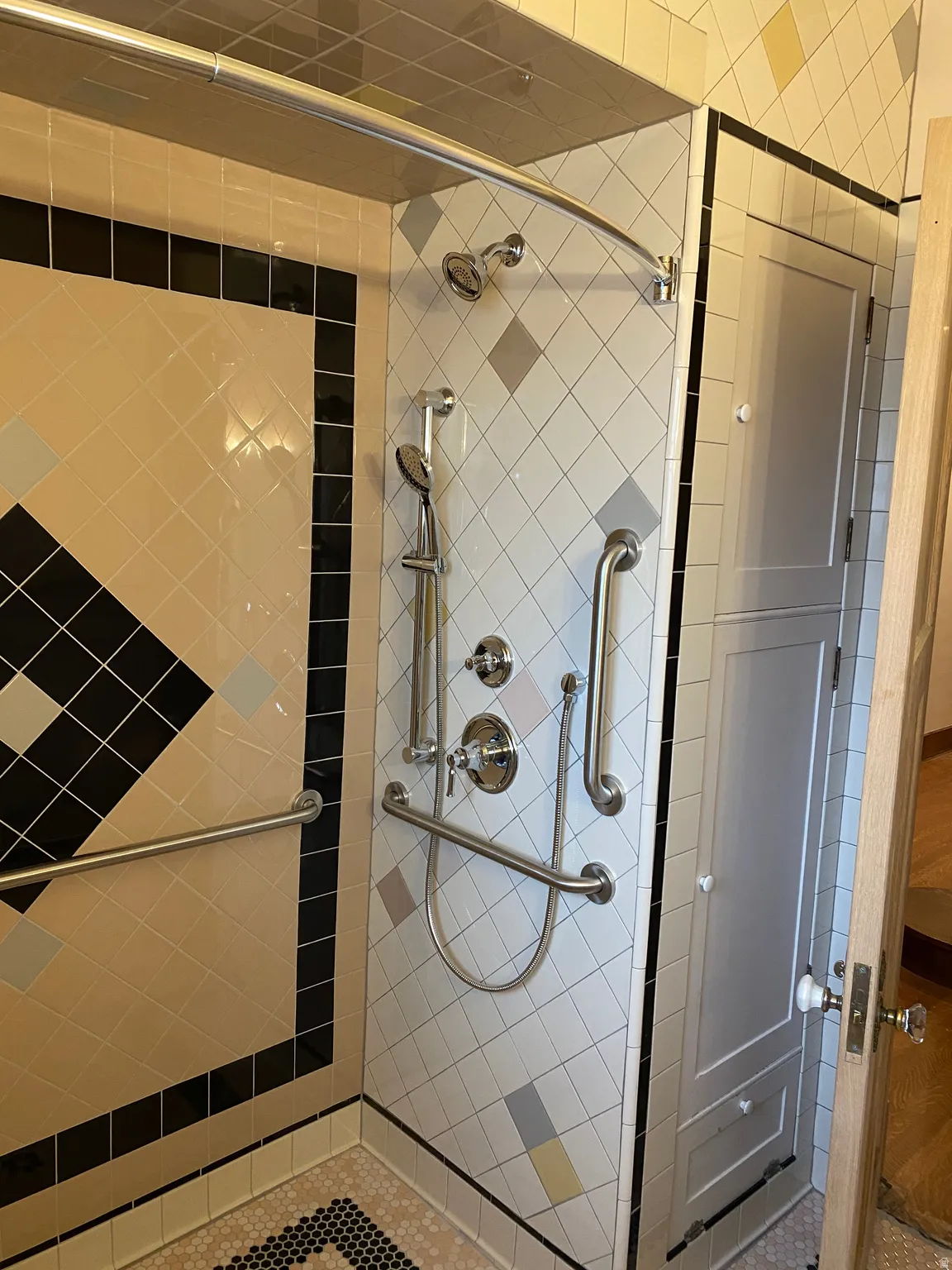 Bathroom with a shower stall