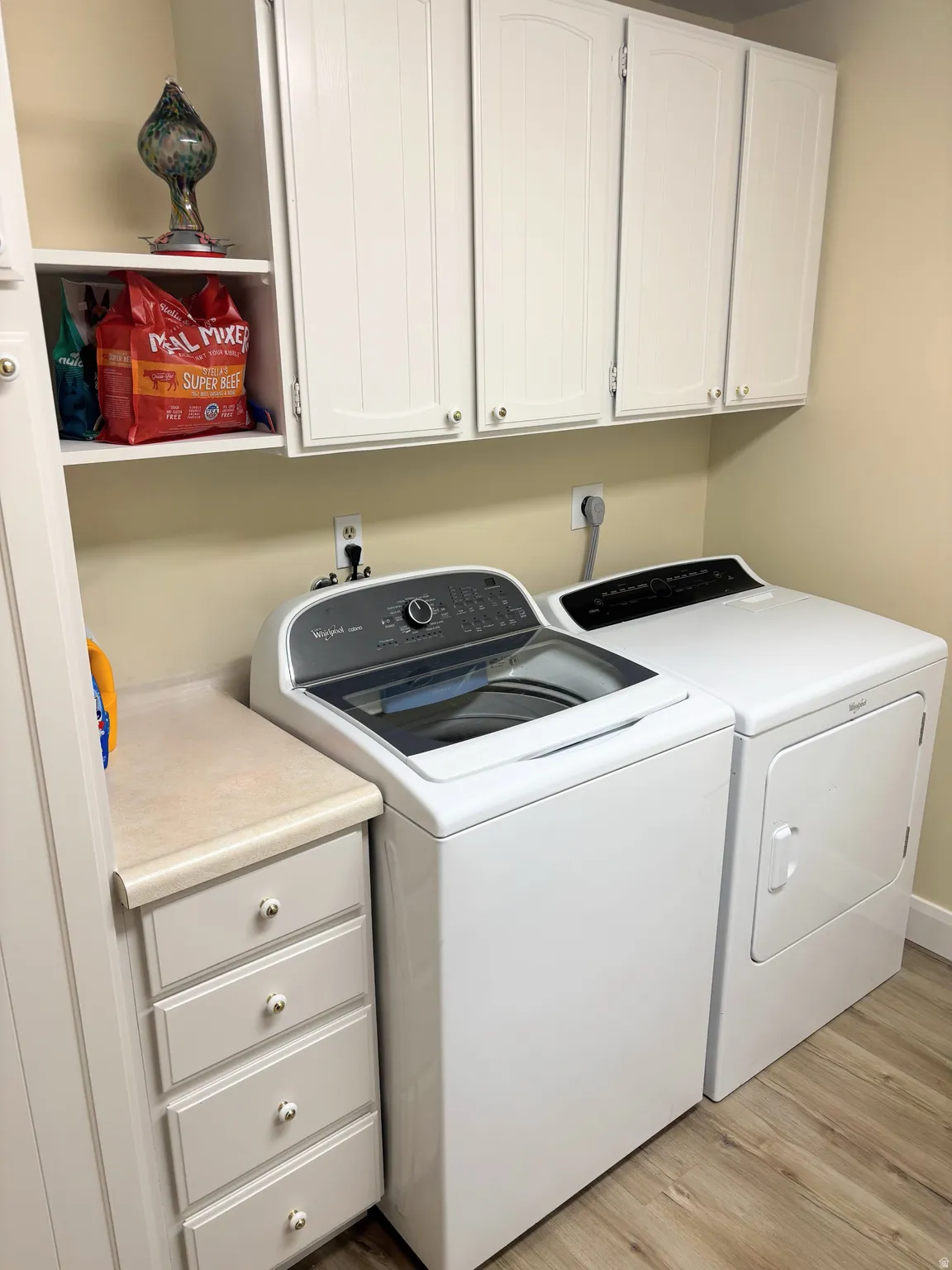 Laundry Area in Bathroom off of Kitchen