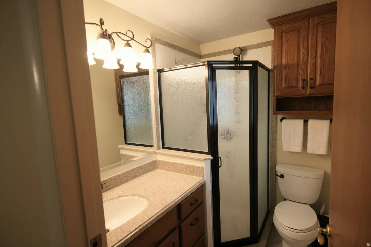 Bathroom in primary bedroom