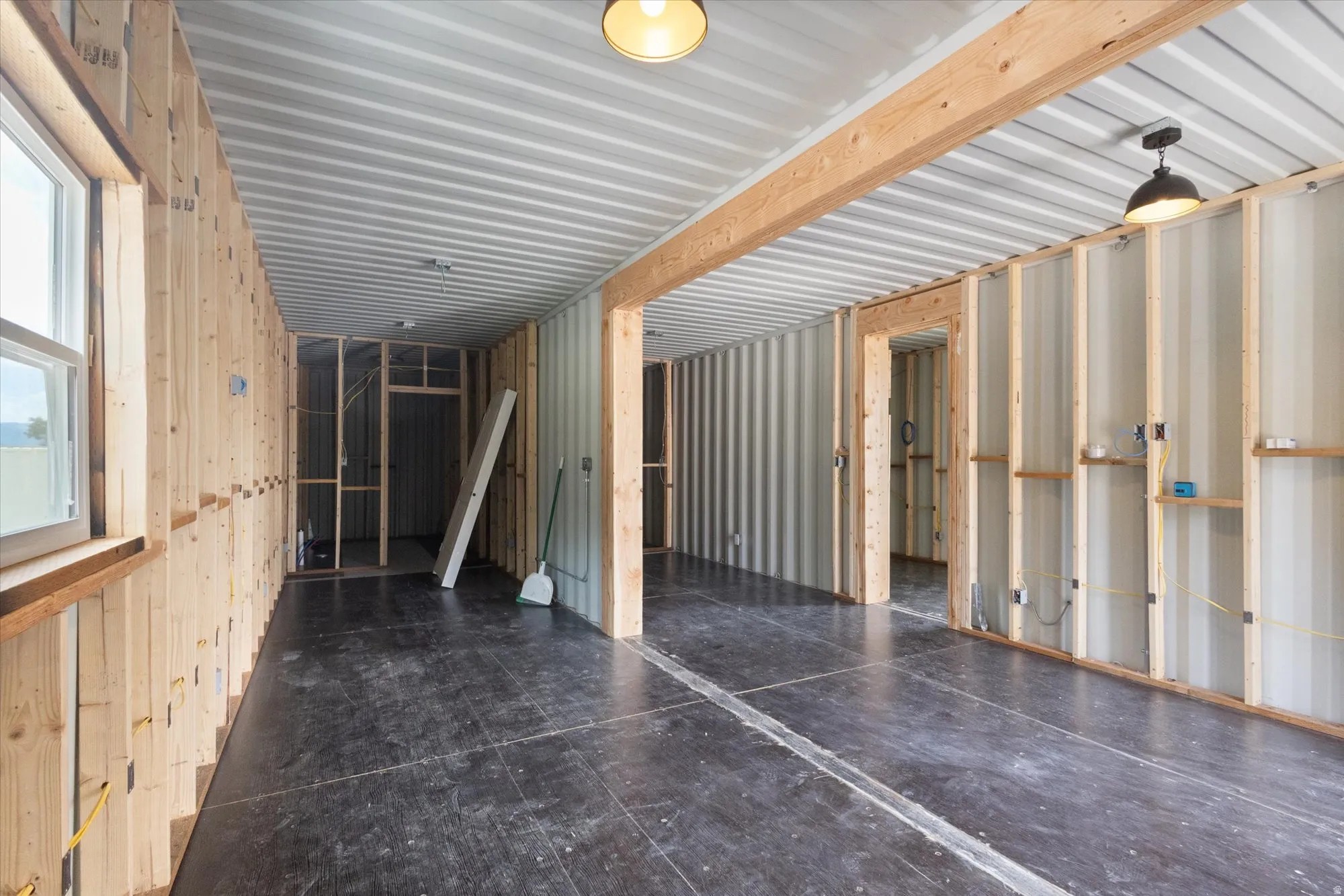 Miscellaneous room featuring metal wall