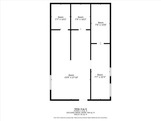 View of room layout