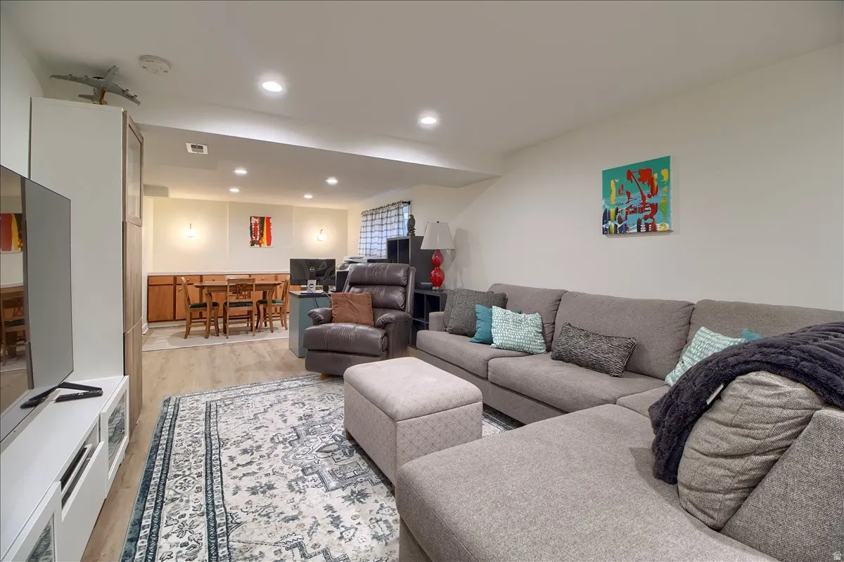 Family room/ office redesigned for better flow