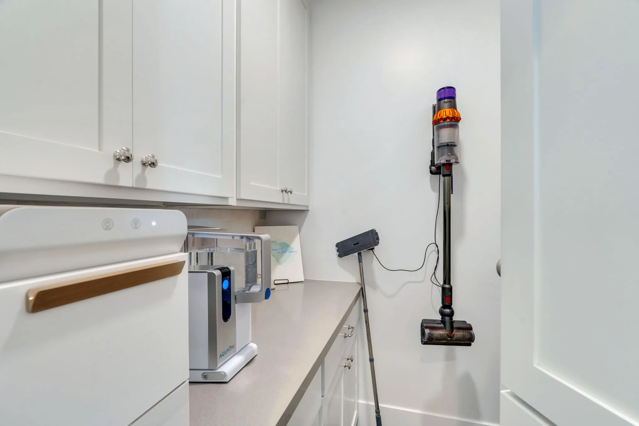 View of laundry area