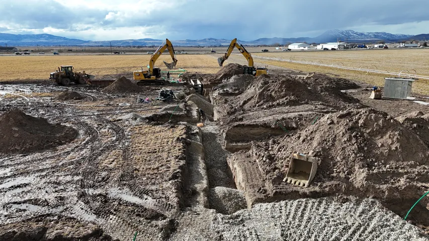 Site with Horizontal's being Installed