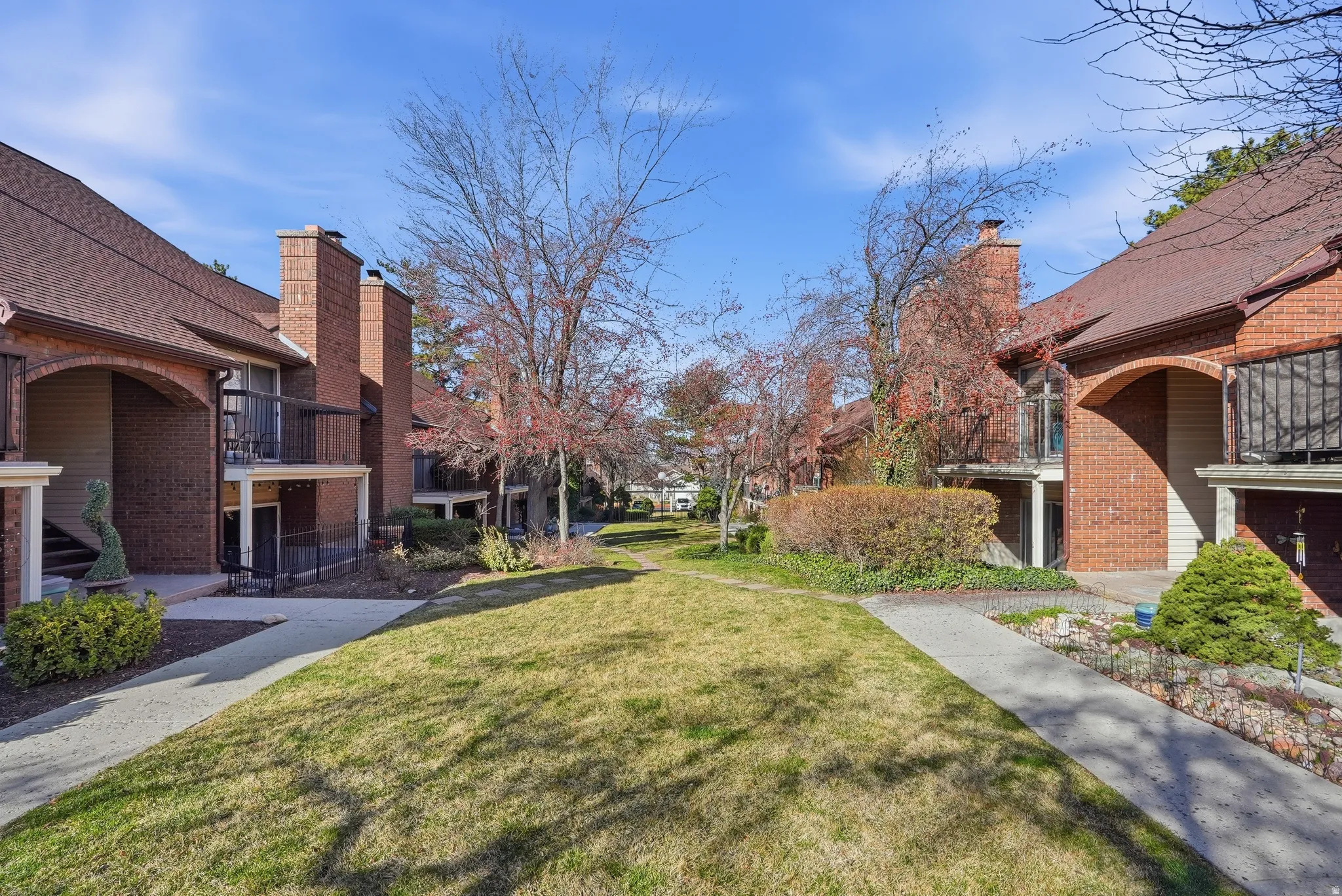 Area in front of the unit.