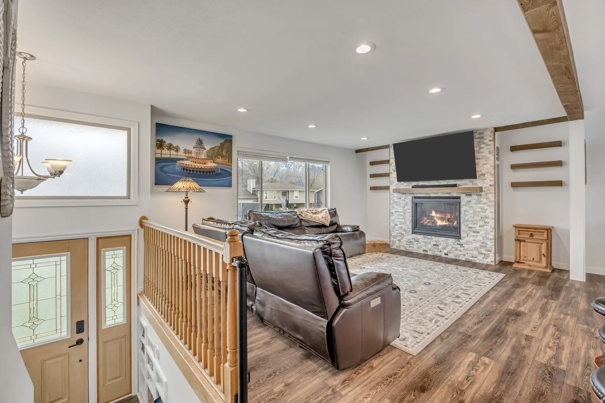 Gas Fireplace & Lots of Natural Light with East Facing Windows