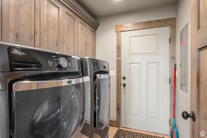 Laundry area featuring washing machine and dryer