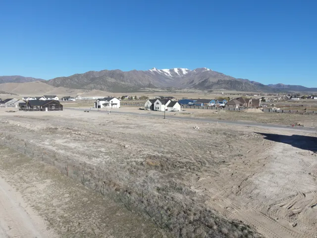 Mountain view with nearby suburban area
