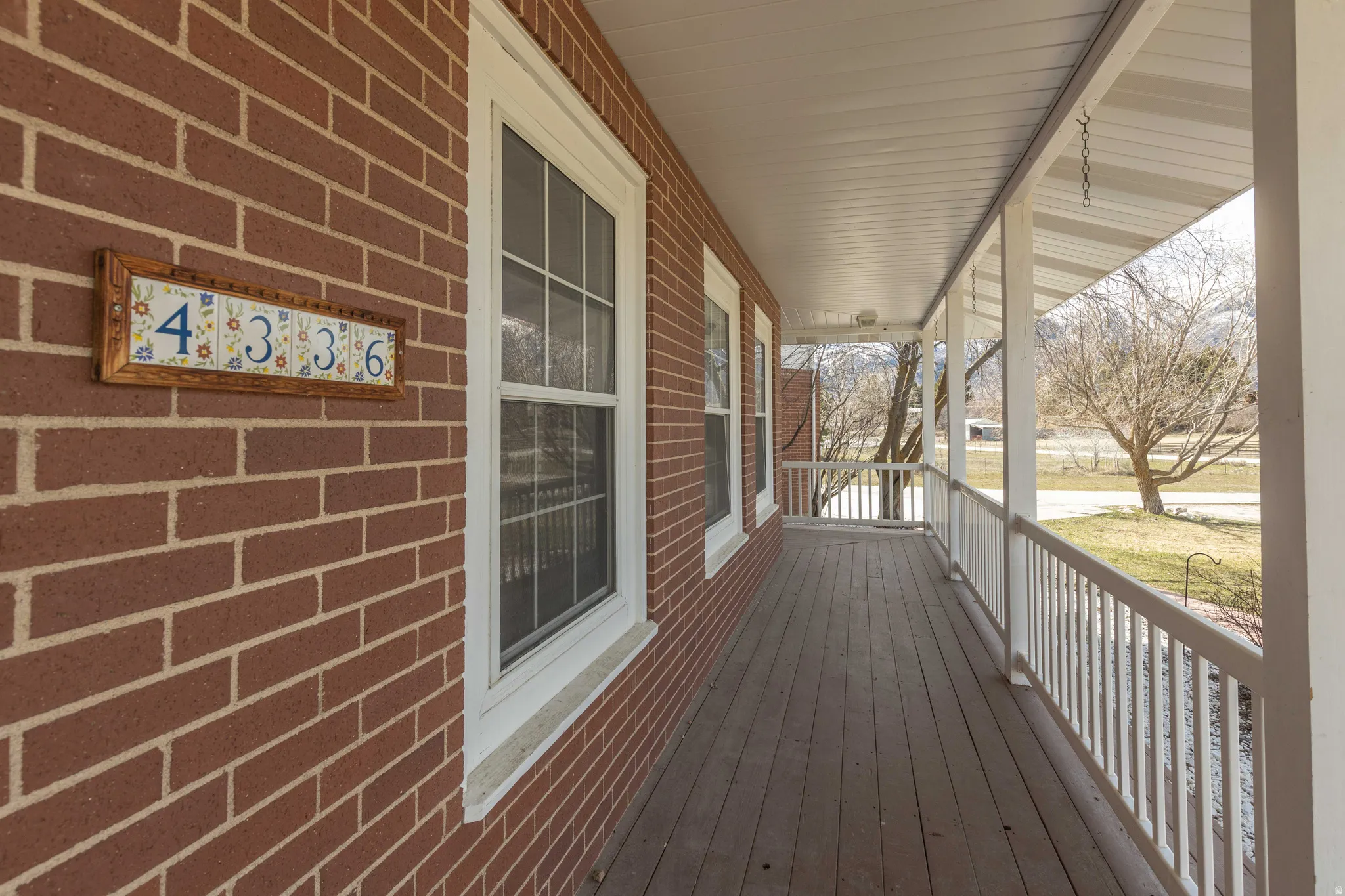 View of wooden porch