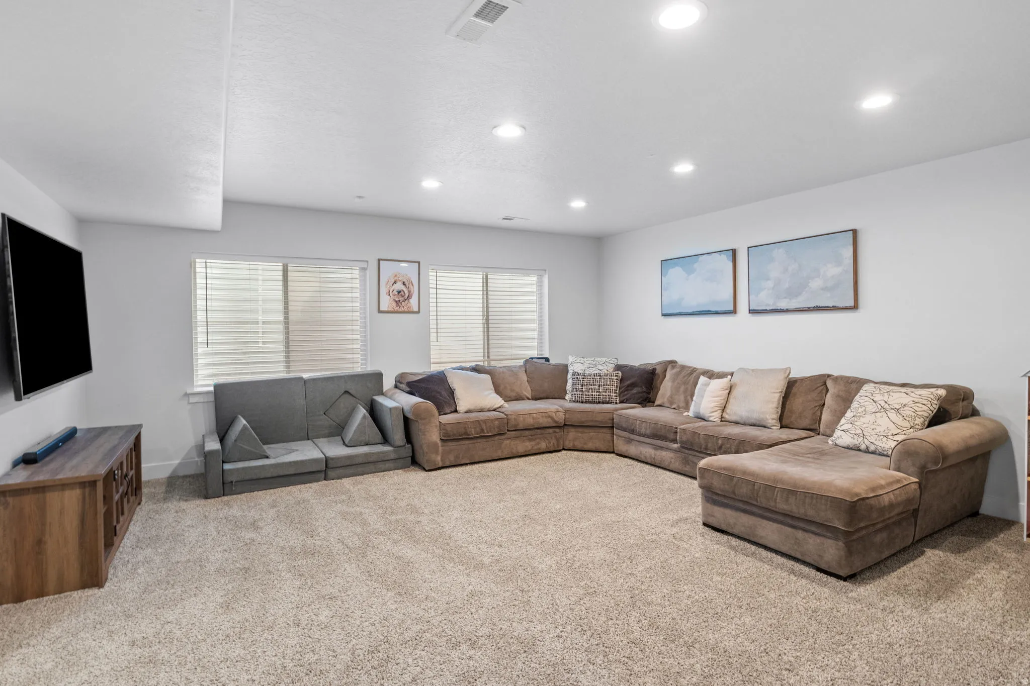 Enjoy this additional living space in the fully finished basement.