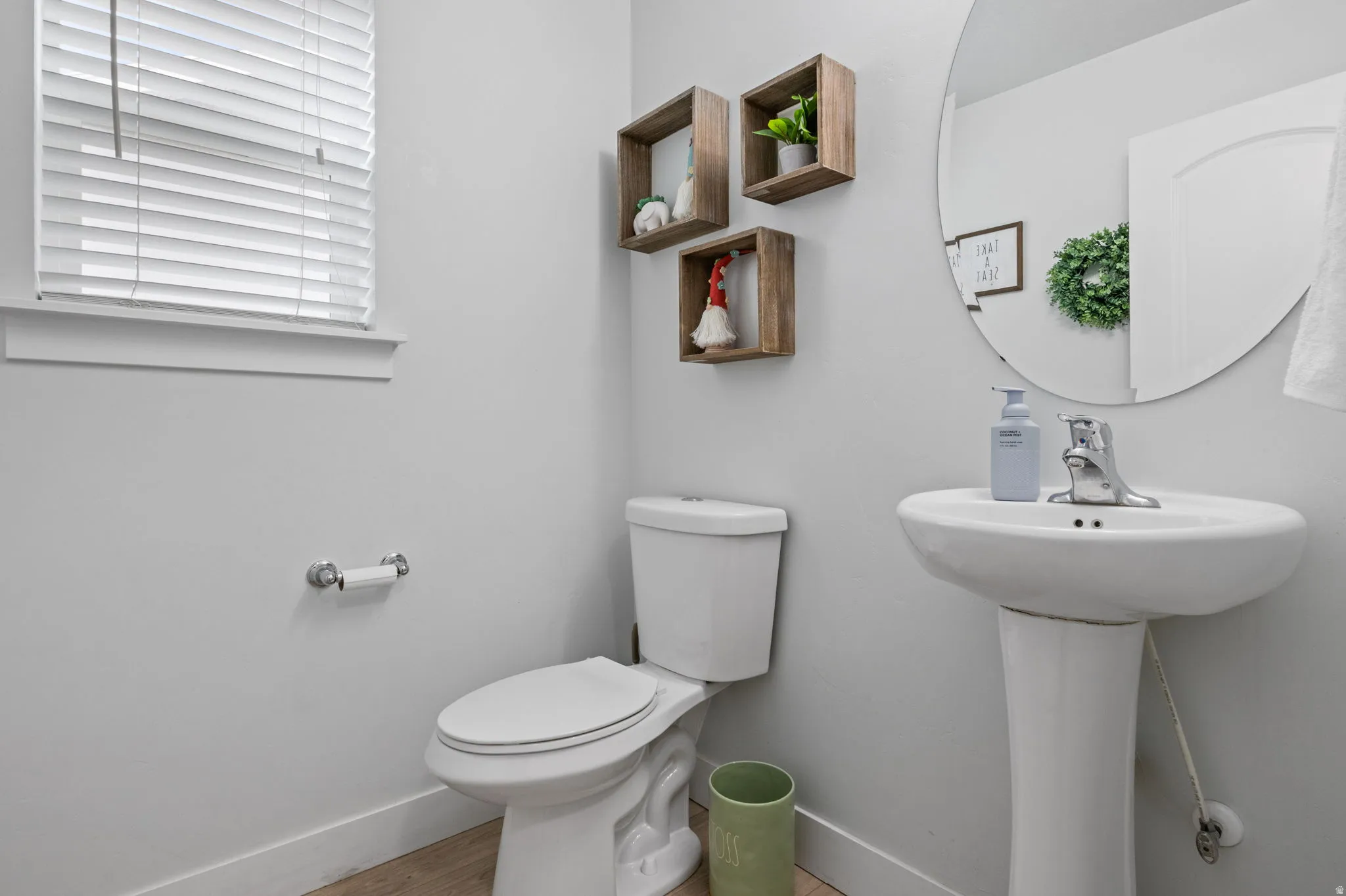 Half bathroom on the main floor
