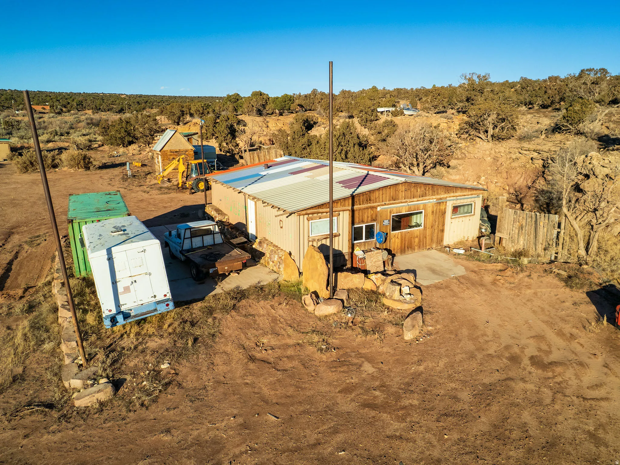View of rural area with a desert landscape