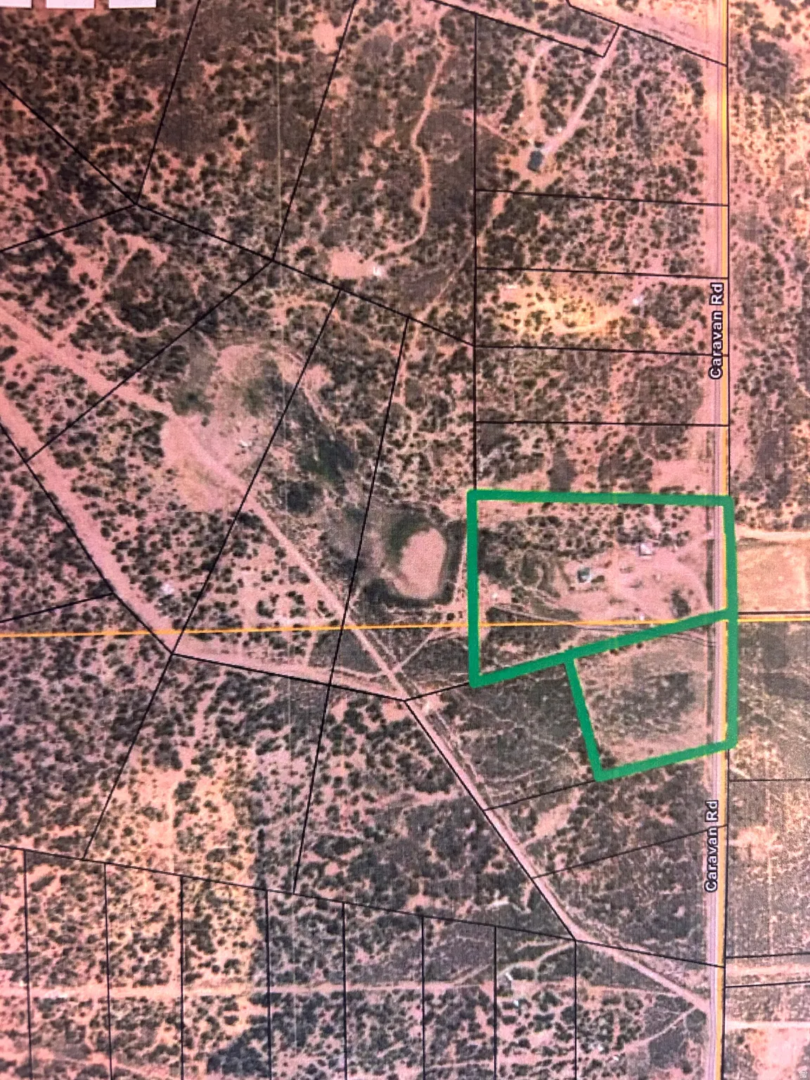 Map / location featuring property parcel outlined
