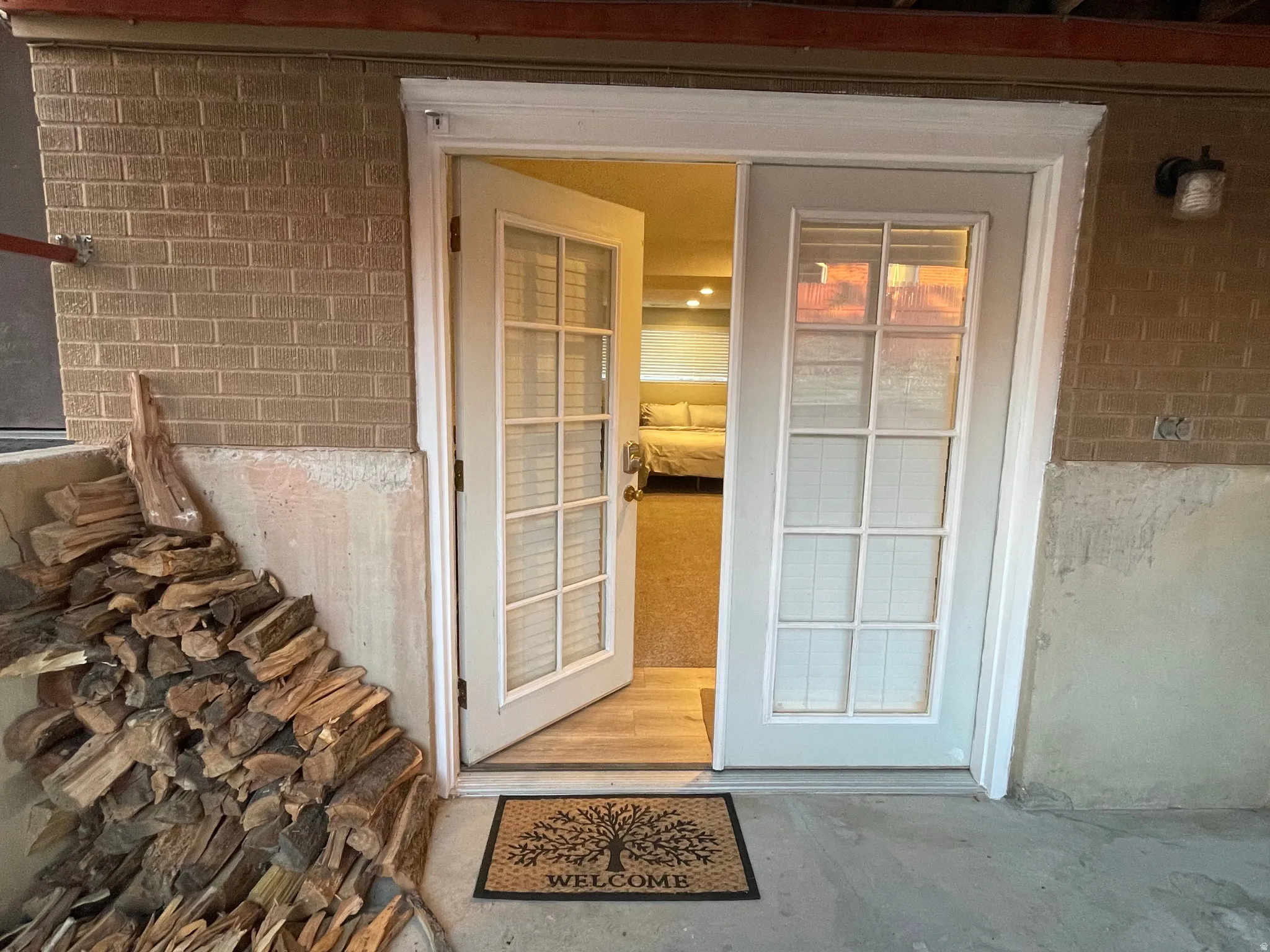 basement entrance of main unit