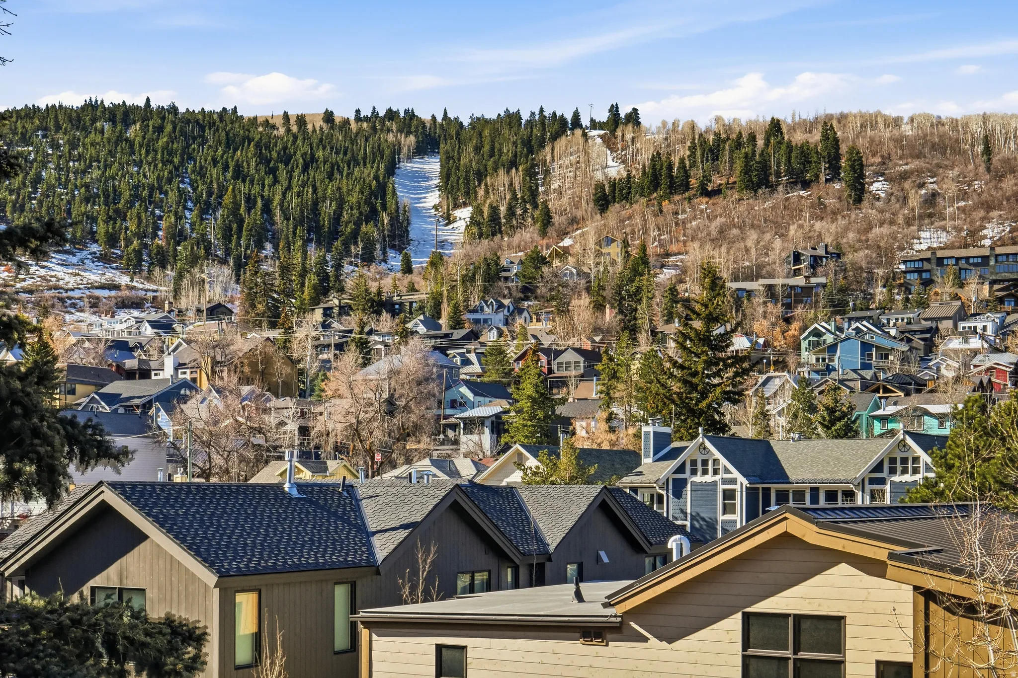 Ski Resort and Old Town Views