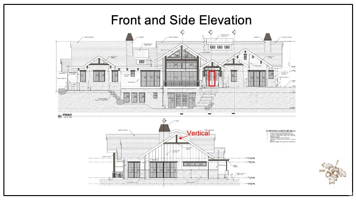 Front and side elevations
