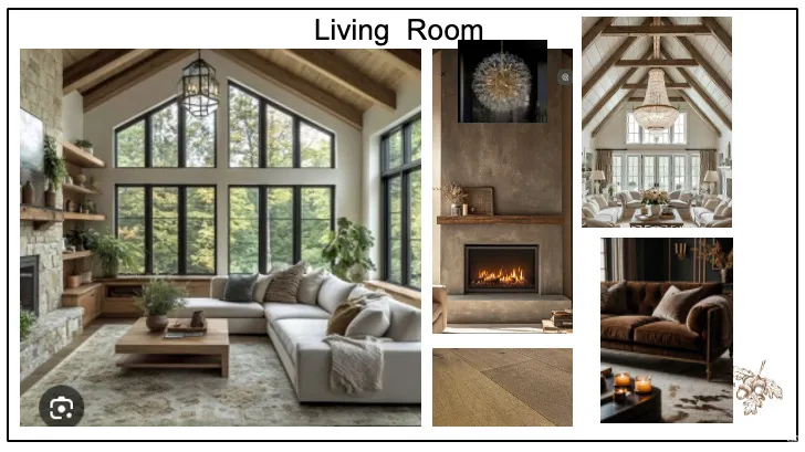 Inspiration Design Board for living room area